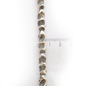 Браслет серебряный, чернение.