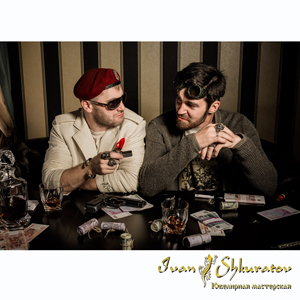 Кольцо серебряное череп, чернение. Ivan Shkuratov