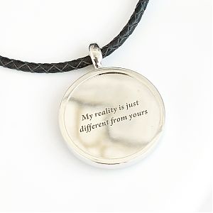 Подвеска Чеширский кот белое золото, эмаль.