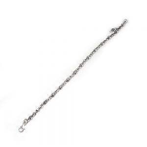 Браслет серебряный, мальтийский крест