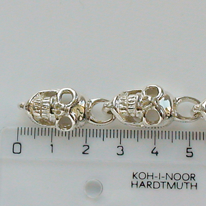 Байкерская атрибутика-Браслет серебряный вуду