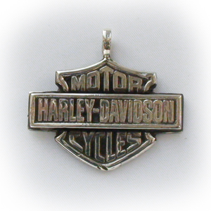 Байкерская атрибутика-Подвеска серебряная harley-davidson