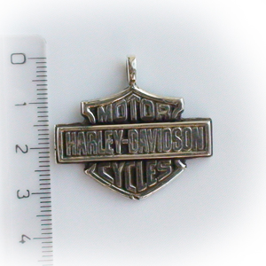 Байкерская атрибутика-Подвеска серебряная harley-davidson