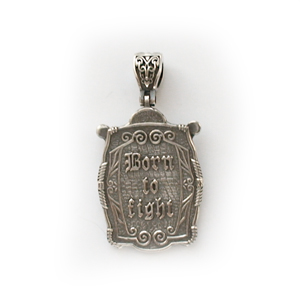 Байкерская атрибутика-Байкерская подвеска серебряная.