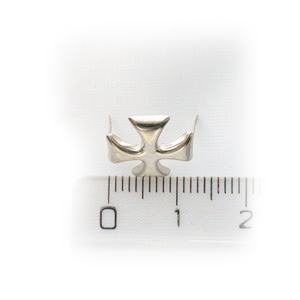 Байкерская атрибутика-Фурнитура Мальтийский крест стальной для ремней обуви, одежды