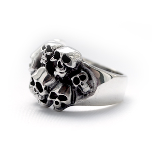 Кольцо серебряное ловец душ, чернение.