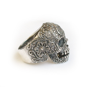 Кольцо серебряное, чернение.