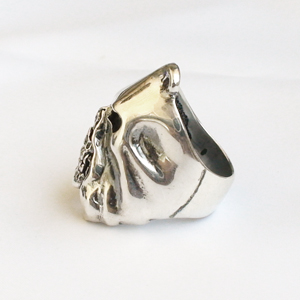 Кольцо серебряное, чернение.