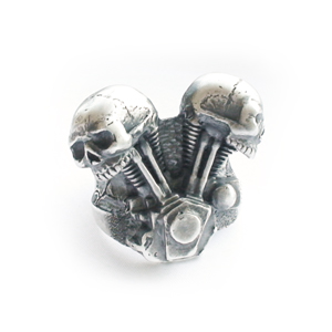 Кольцо серебряное, чернение.