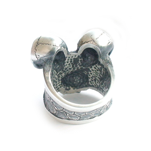 Кольцо серебряное, чернение.