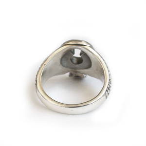 Кольцо серебряное, чернение.