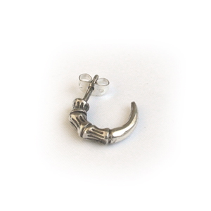 Серьга серебряная