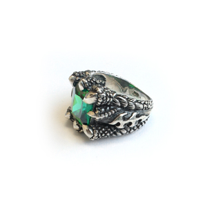 Кольцо серебряное, чернение.