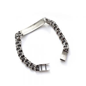 Браслет серебряный Harley-Davidson, чернение.