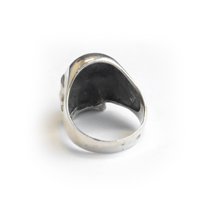 Кольцо серебряное, чернение.