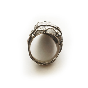 Кольцо серебряное, чернение. 