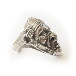 Кольцо серебряное, чернение. 