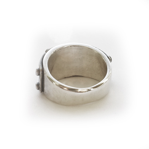 Кольцо серебряное, чернение.