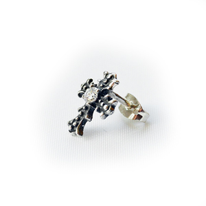 Серьга серебряная 