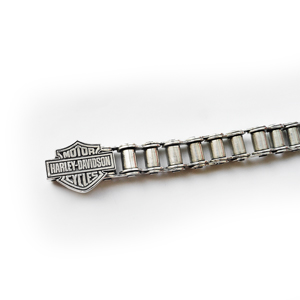 Браслет серебряный Harley-Davidson, чернение. 