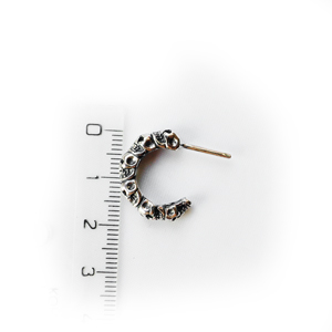 Серьга серебряная, чернение. Цена указана за 1шт.