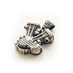 Подвеска серебряная, чернение.