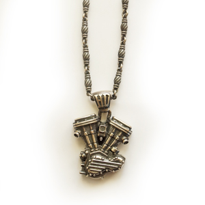 Подвеска серебряная, чернение.